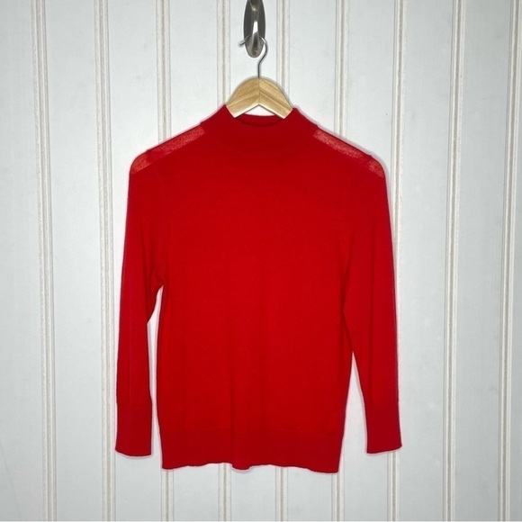 Anthropologie Moth Wool Blend Mock Neck Turtleneck XS -158 - Picture 3 of 6